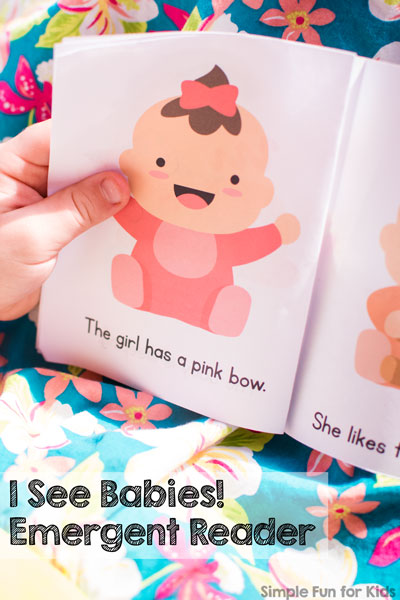 Everybody loves babies! My preschooler requested the theme for this printable I See Babies! Emergent Reader using many sight and color words. Perfect for kindergarteners or anyone just learning to read.