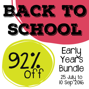 Get your Back to School Ebook Bundle now: For a limited time, you get a $400 value for only $29.95!!! Sensory, play, and learning activities, printables, parenting resources, and more for all phases of early childhood! Offer ends September 10, 2016.