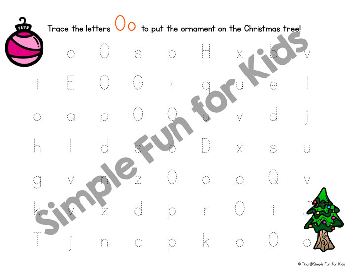 Practice handwriting with a Christmas theme and two different levels of difficulty with these cute printable O is for Ornament Handwriting Letter Mazes! Great to use with Kindergarteners and older preschoolers in December!