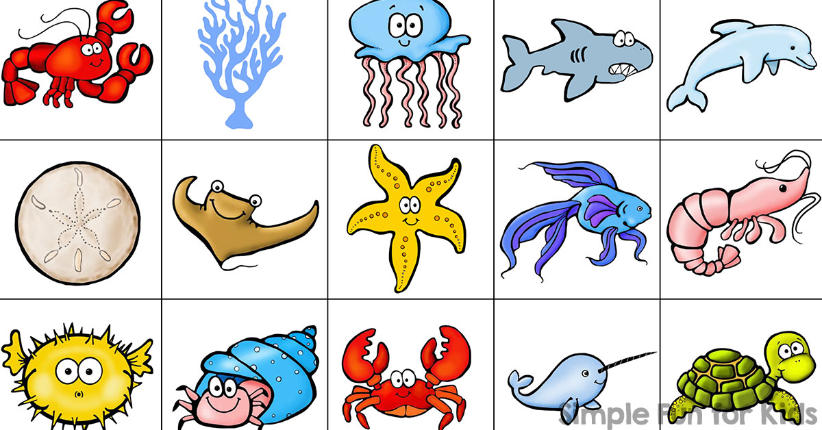 Sea Creatures Matching Game bright and colourful SEN/ Toddler EYFS 