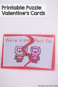 Need a last minute Valentine's card? Check out these super cute printable puzzle Valentine's cards: Print, cut, glue, and give!