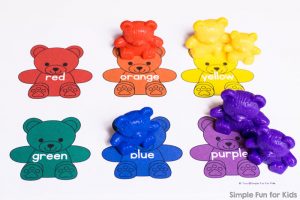 Rainbow Bear Colors Printable - Simple Fun for Kids