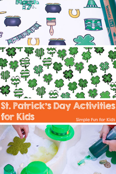 Check out these fun and simple St. Patrick's Day Activities for Kids on Simple Fun for Kids!