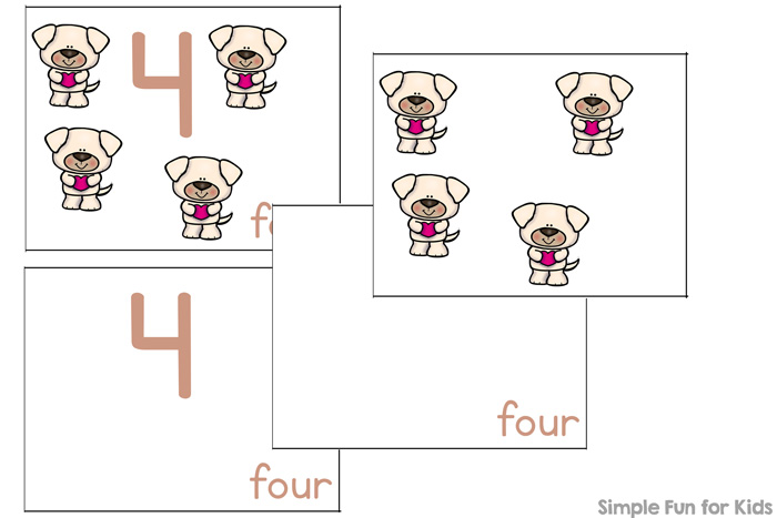 Memory doesn't have to be about matching identical images! Try this Valentine's Day Counting Memory Game for Preschoolers with 5 different types of cards to mix and match! Covers numbers 1-9.